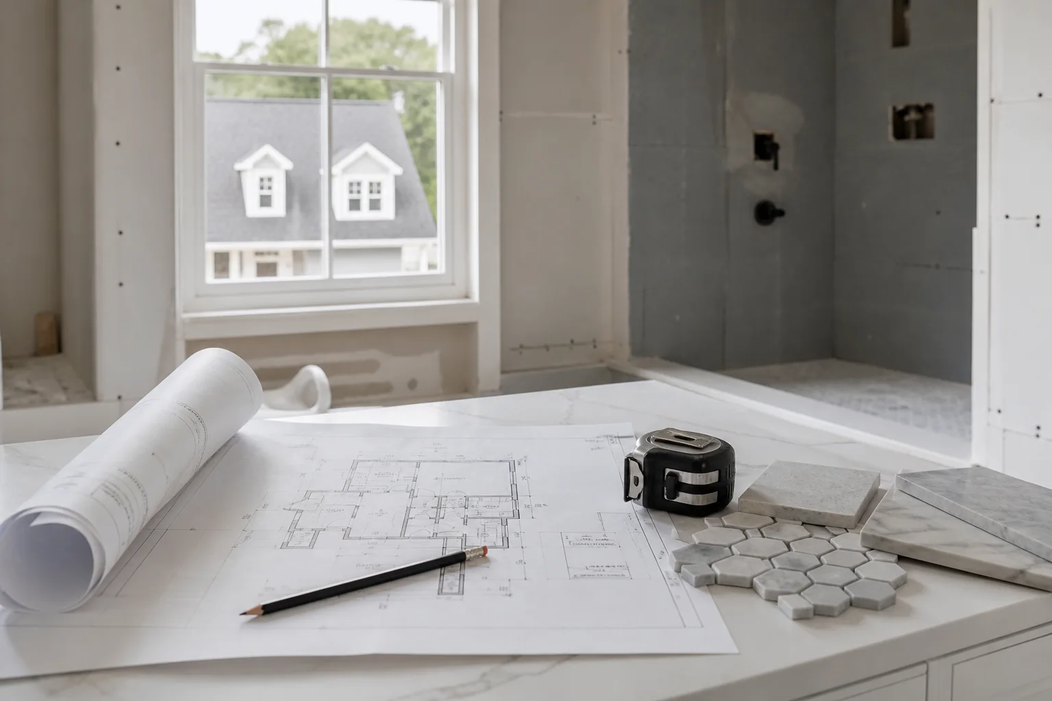 Bathroom remodel permit and project planning in West Yarmouth Massachusetts