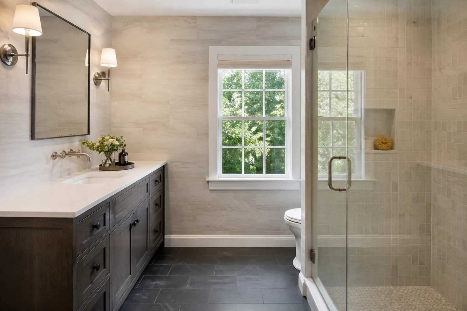 Bathroom tile installation in West Yarmouth Cape Cod