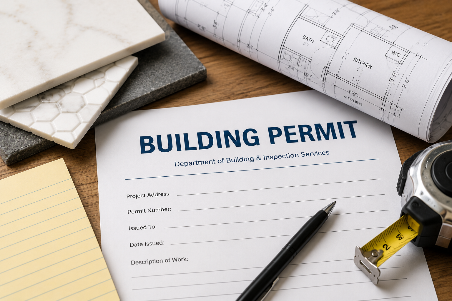 Building permit and tile project planning for Cape Cod homes