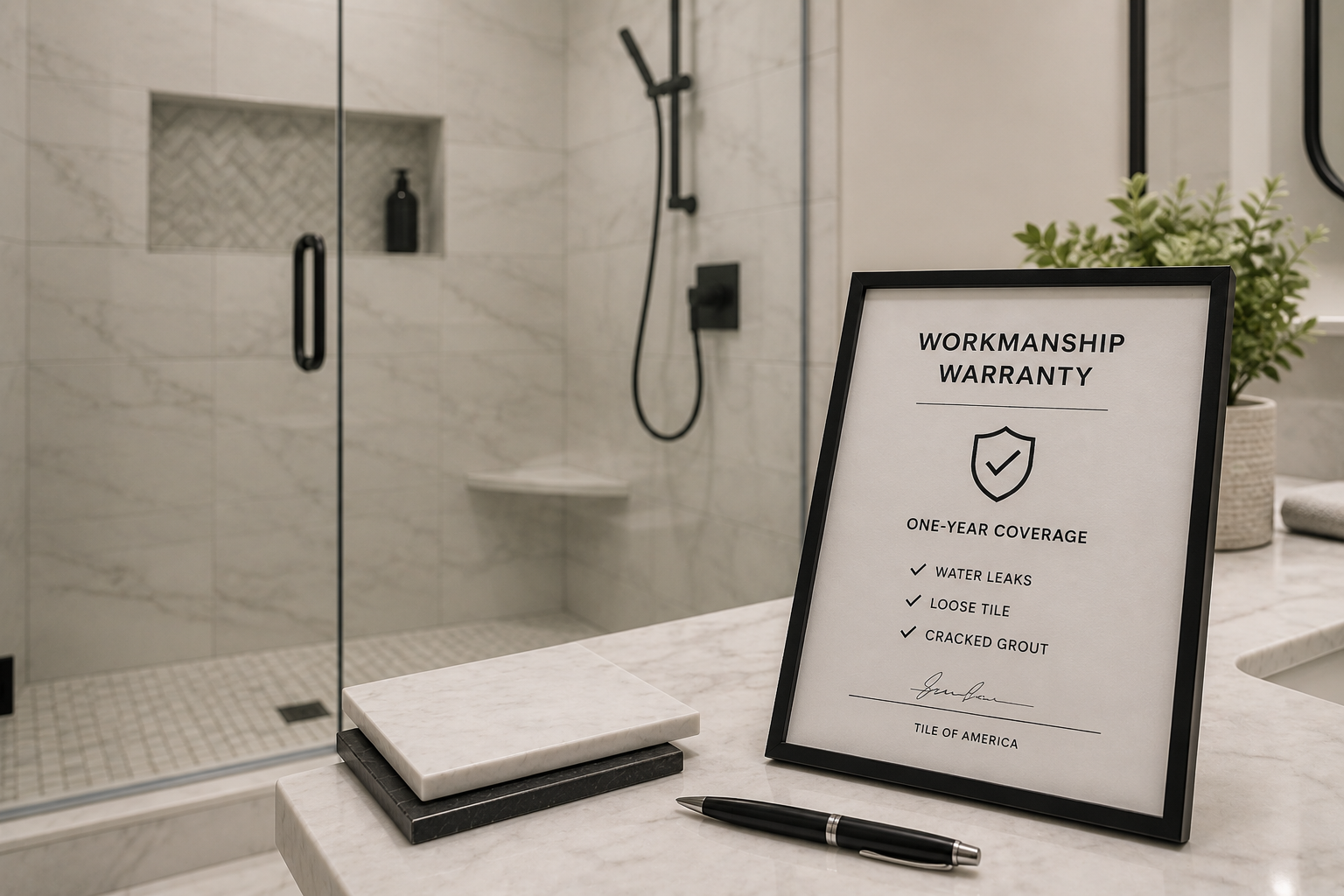 One-year tile workmanship warranty for Cape Cod homes