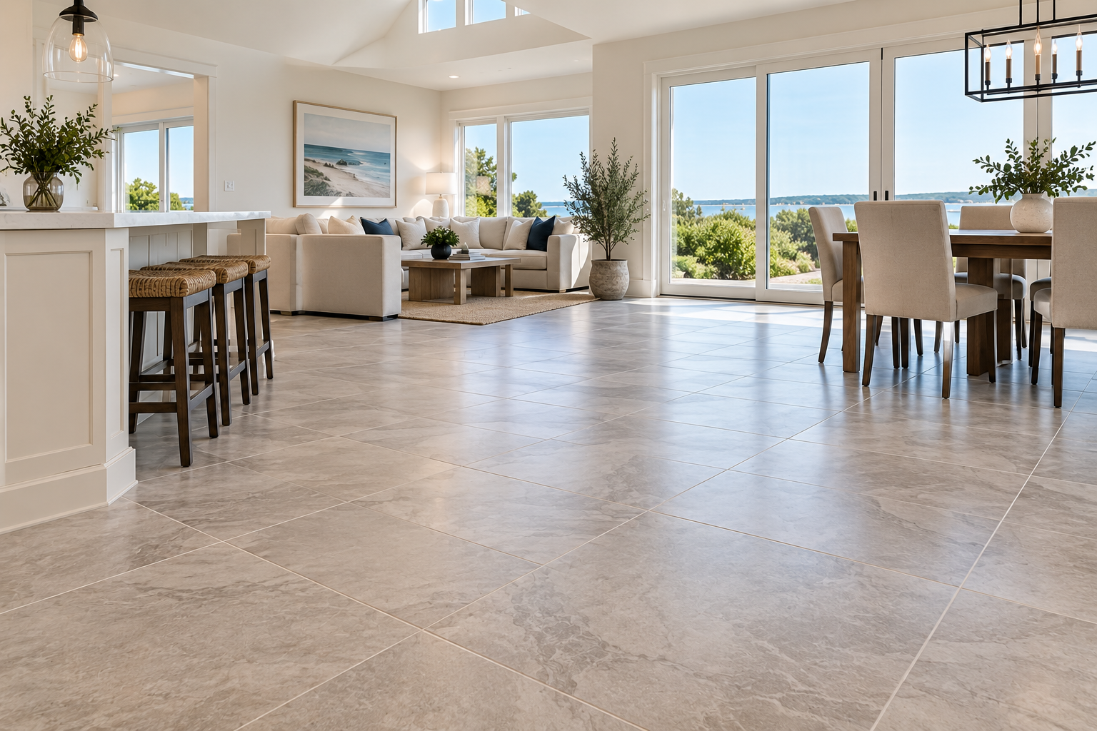 Floor tile installation in Cape Cod MA by Tile of America