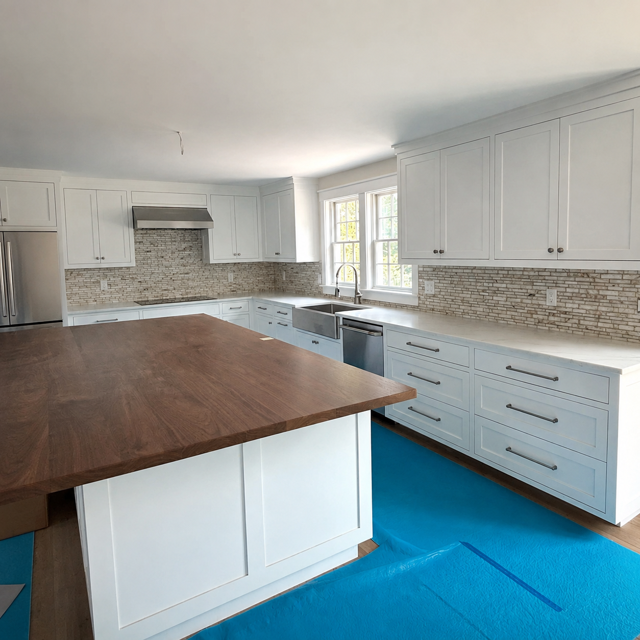 Kitchen tile and backsplash installation in West Yarmouth, Massachusetts