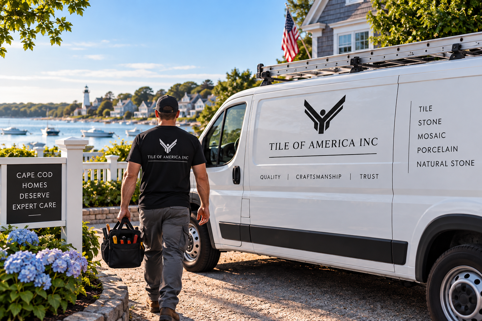 Tile of America tile contractor providing service across Cape Cod