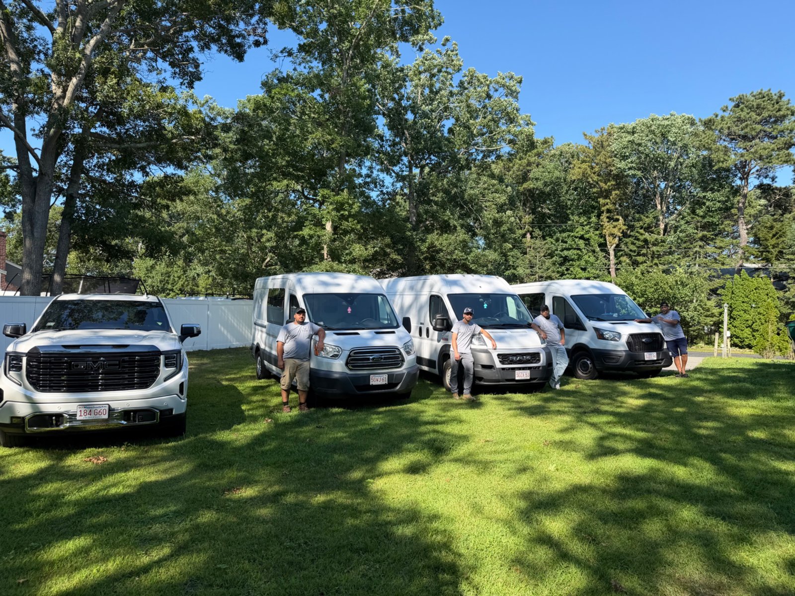 Tile of America service trucks and team in West Yarmouth Massachusetts
