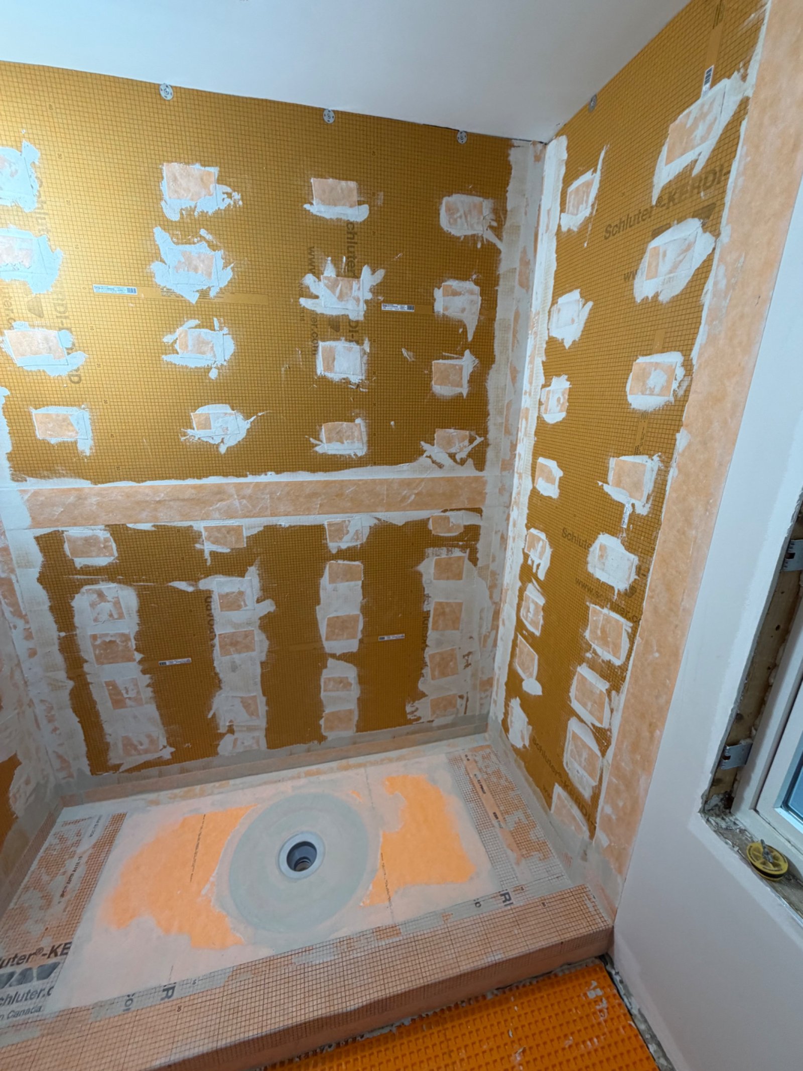Tile of America shower waterproofing installation in West Yarmouth MA